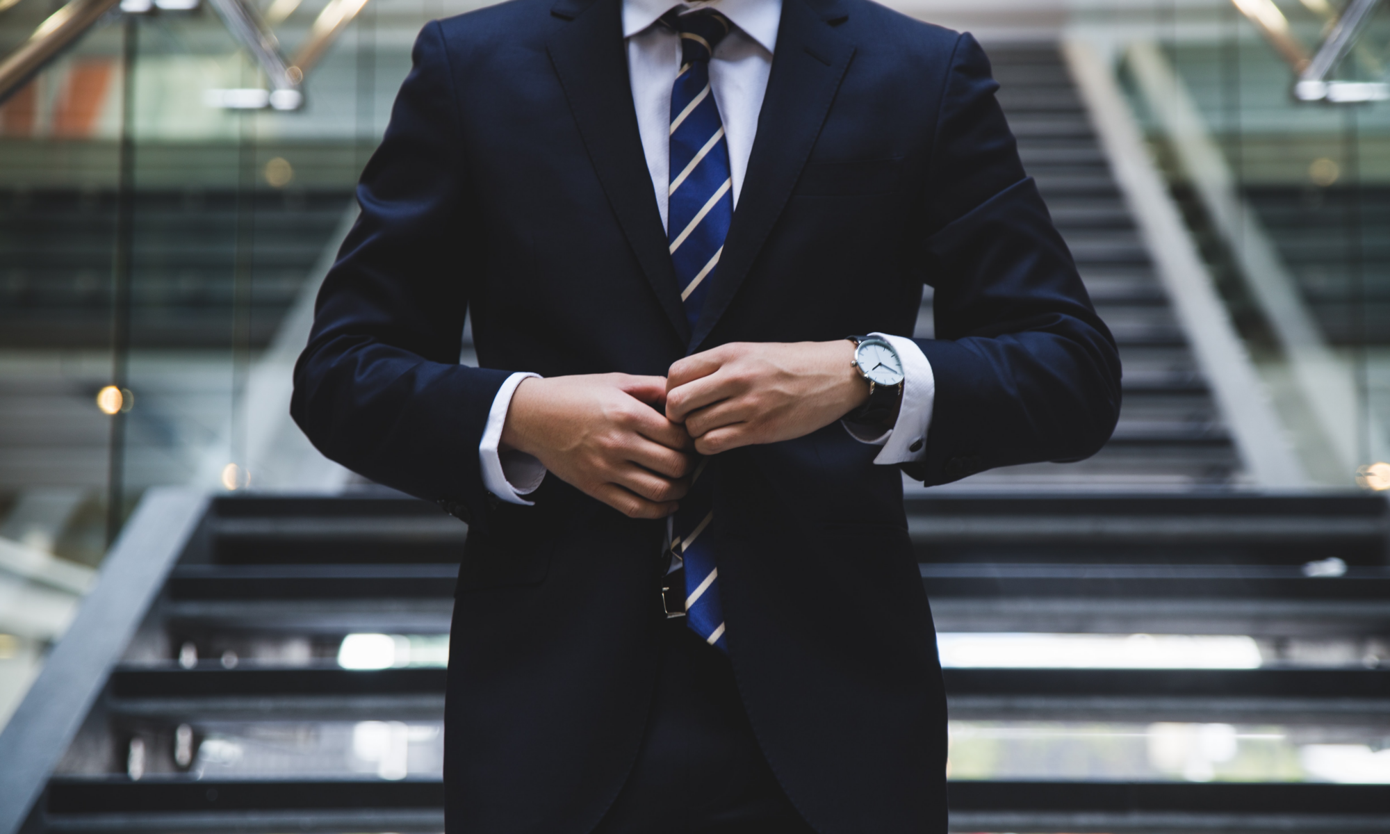 Man wearing suit