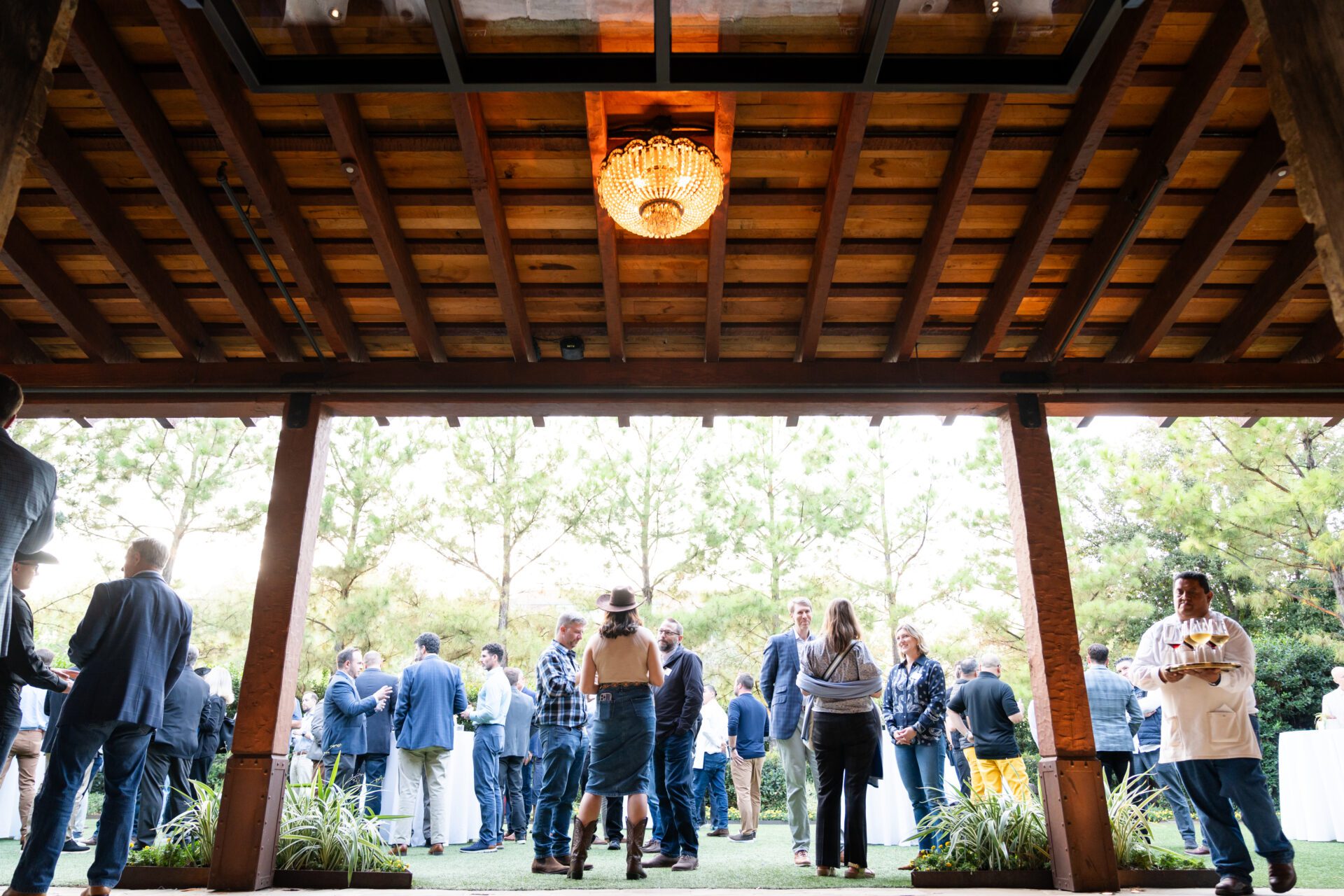 Members in conversation